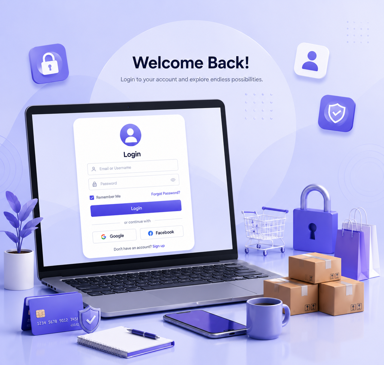 Customer Login Page Image
